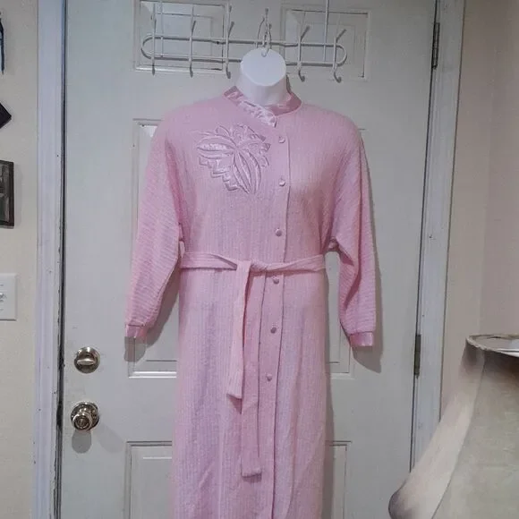 Vintage Robe Italian PinkT&J Vestor , Size 42 - Picture 1 of 9